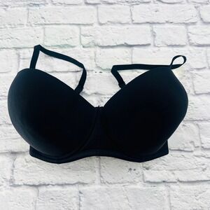QT Intimates 5 Way Convertible Bra Black 40DDD Style 1103 Strapless Push Up